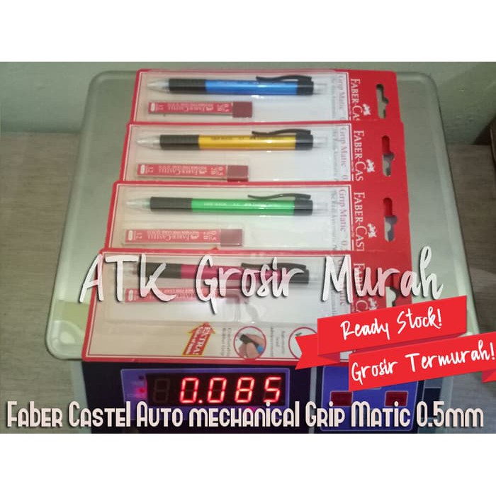 

DISKON BESAR Pensil Mekanik Faber Castell Grip Matic 0.5 mm + Free Isi Pensil Lead