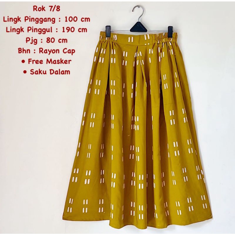 rok katun btik 7/8 batik solo