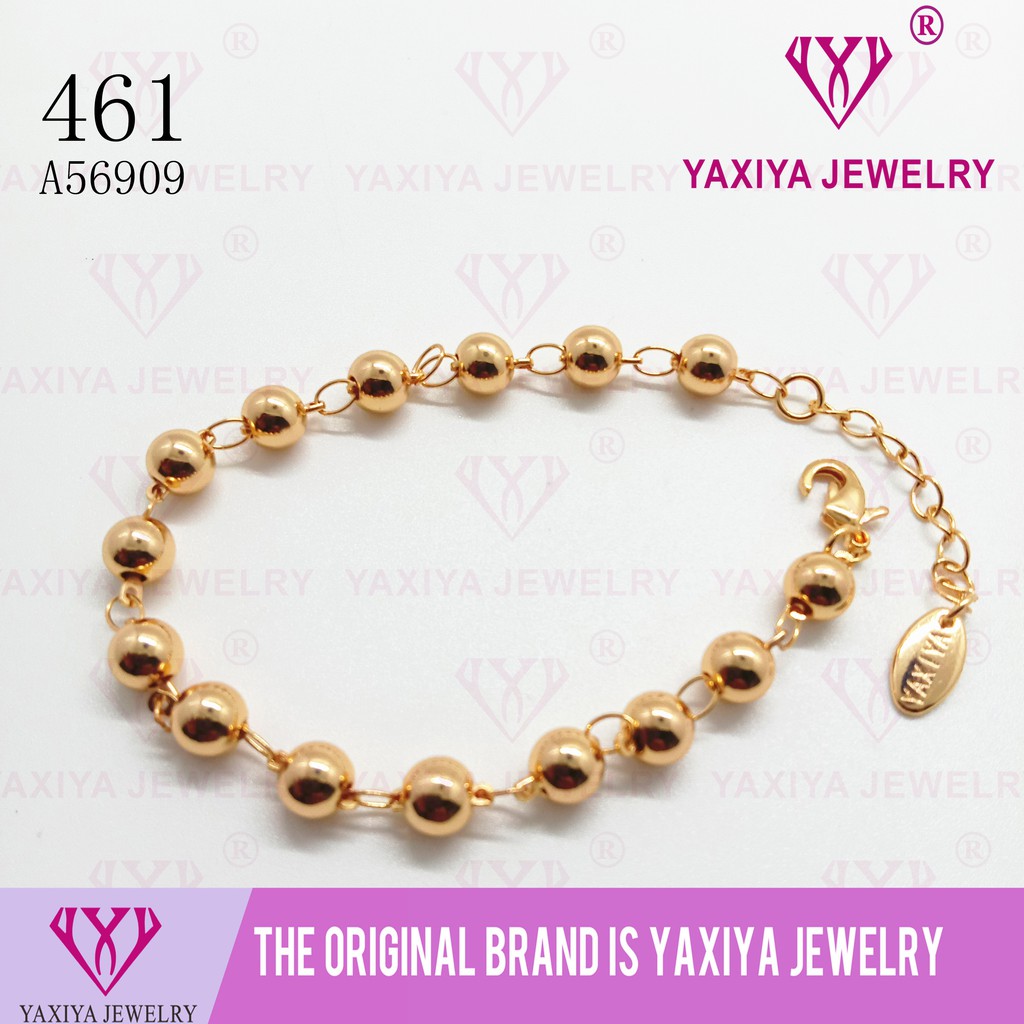 

Gelang Tangan Perhiasan Imitasi Gold 18K Yaxiya Jewelry 461