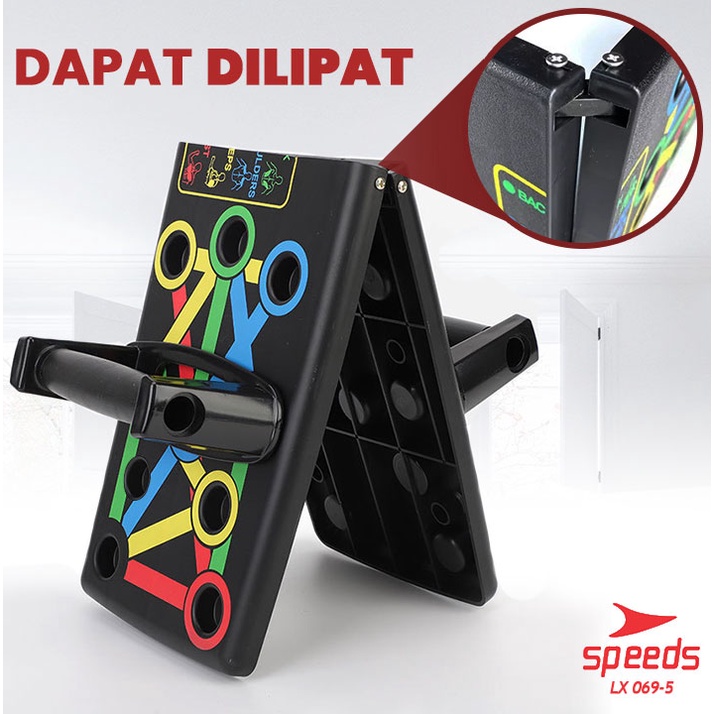 SPEEDS Push Up Board Alat Olahraga Push Up Stand Push Up Alat Gym Training Exercise Trainer Rack 069-5-3