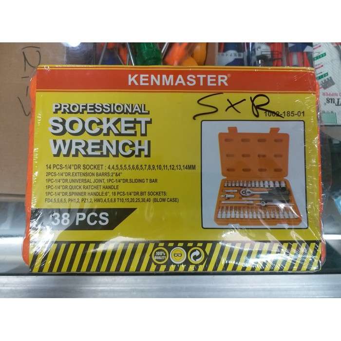 KUNCI SOK SET KENMASTER 38 PCS / SOCKET WRENCH KENMASTER / KUNCI SHOCK