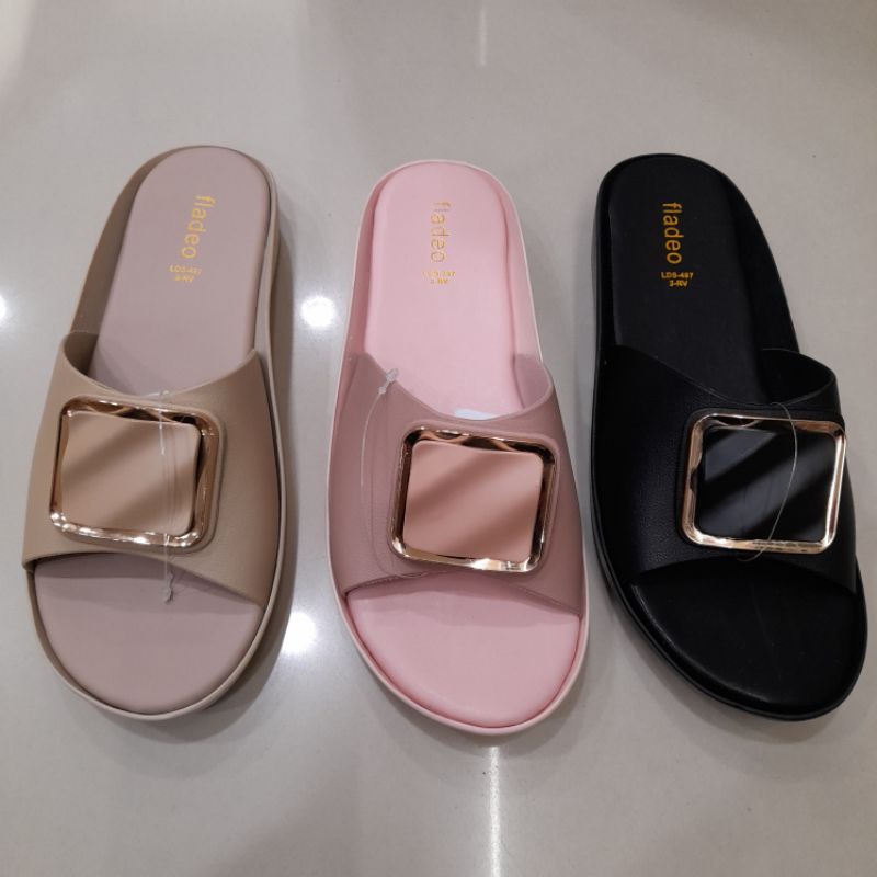 sandal flat wanita fladeo