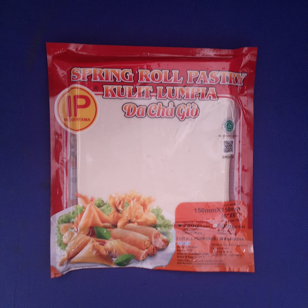 Indopertama Kulit Lumpia IP 6 Inch 250 Gram 28 lembar