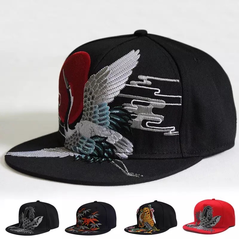 TOPI SNAPBACK IMPORT ASIA KOREA JEPANG SUKAJAN HARAJUKU BORDIR JY12