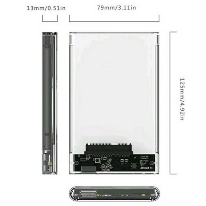 VIVAN VSHD1 Casing Hardisk External HDD SSD SATA Case 2.5&quot; USB 3.0