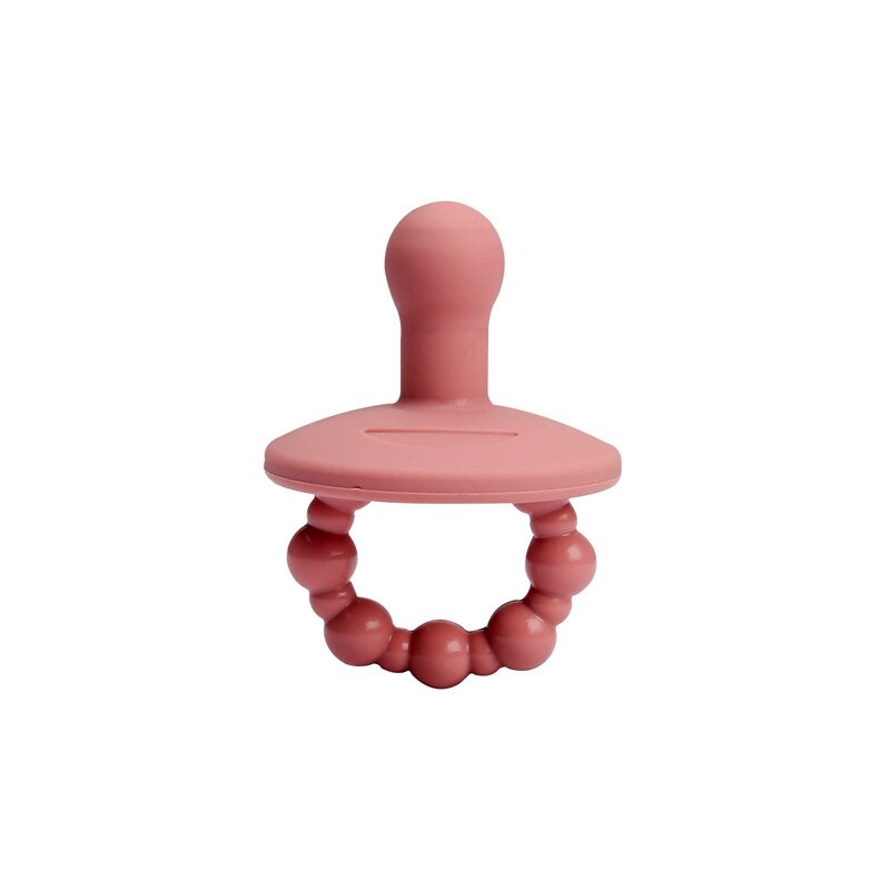 1 PC Bayi Silikon Penenang Dot Bpa Gratis Lembut Bayi Tumbuh Gigi Mengunyah Dot Teether Mainan Perawatan Aksesoris-red