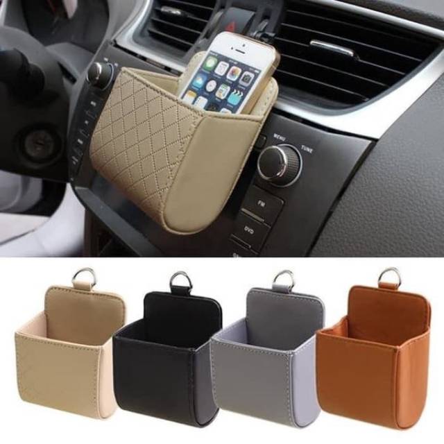 Tempat hp barang mobil tas hp jipitan hp holder