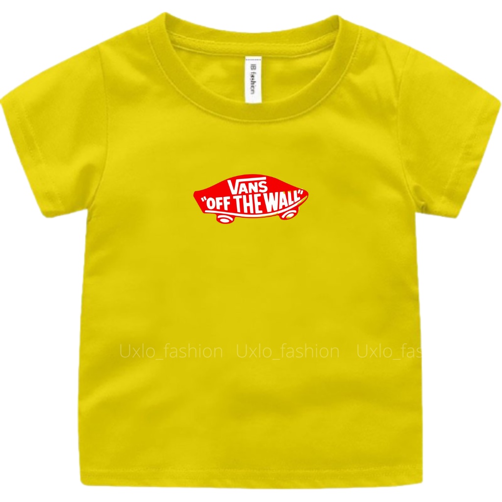 BAJU KAOS ANAK PEREMPUAN DAN LAKI LAKI LENGAN PENDEK MOTIF V4NZ TULISAN IDEAL UMUR 1 2 3 4 5 6 7 8 9 TAHUN UXLO FASHION