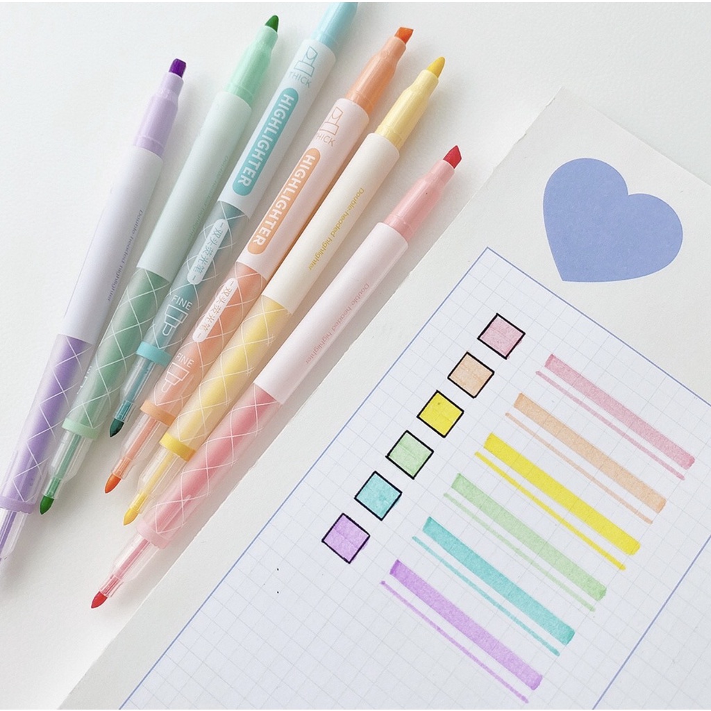 

Highlighter Pastel Colour Pen Journal Marker Pen Alat Tulis Replacement Stabilo