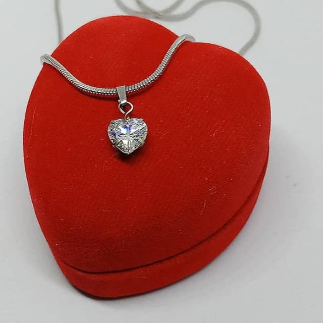 Kalung liontin wanita - kalung diamond love