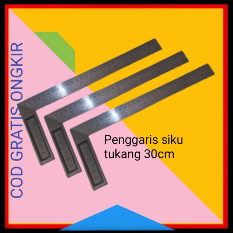 PENGGARIS SIKU TUKANG ALAT PERTUKANGAN PERKAKAS PERALATAN TUKANG KAYU BANGUNAN