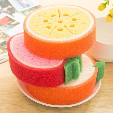 [CLASHOP]Spons Cuci Piring Bentuk Buah Tebal Fruit Sponge