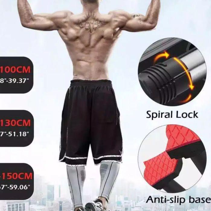 HOT SALE KODE-764 (Bisa cod) Tiang Latihan Pull Up Pintu Solid Grip 62-100cm