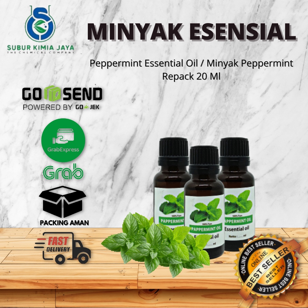 

Peppermint Essential Oil ( Minyak Mint ) / Minyak Aromaterapi Mint 20 ml Premium