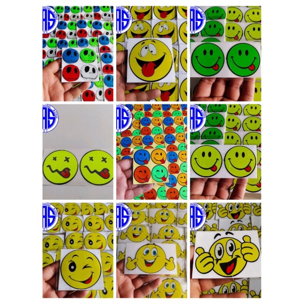 Jual Stiker Emoticon Emot Karakter Smile Sedih Bahagia Ketawa Kualitas