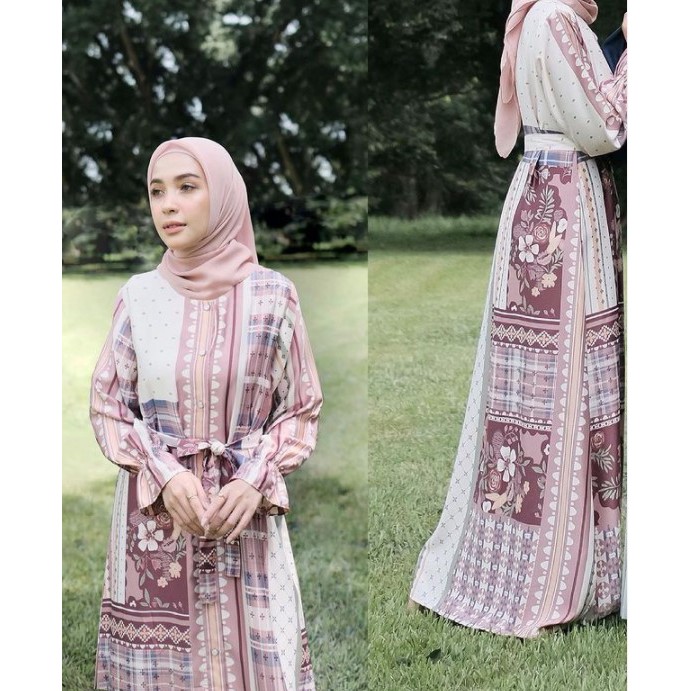 Binar Dress Rose by Vanilla Hijab
