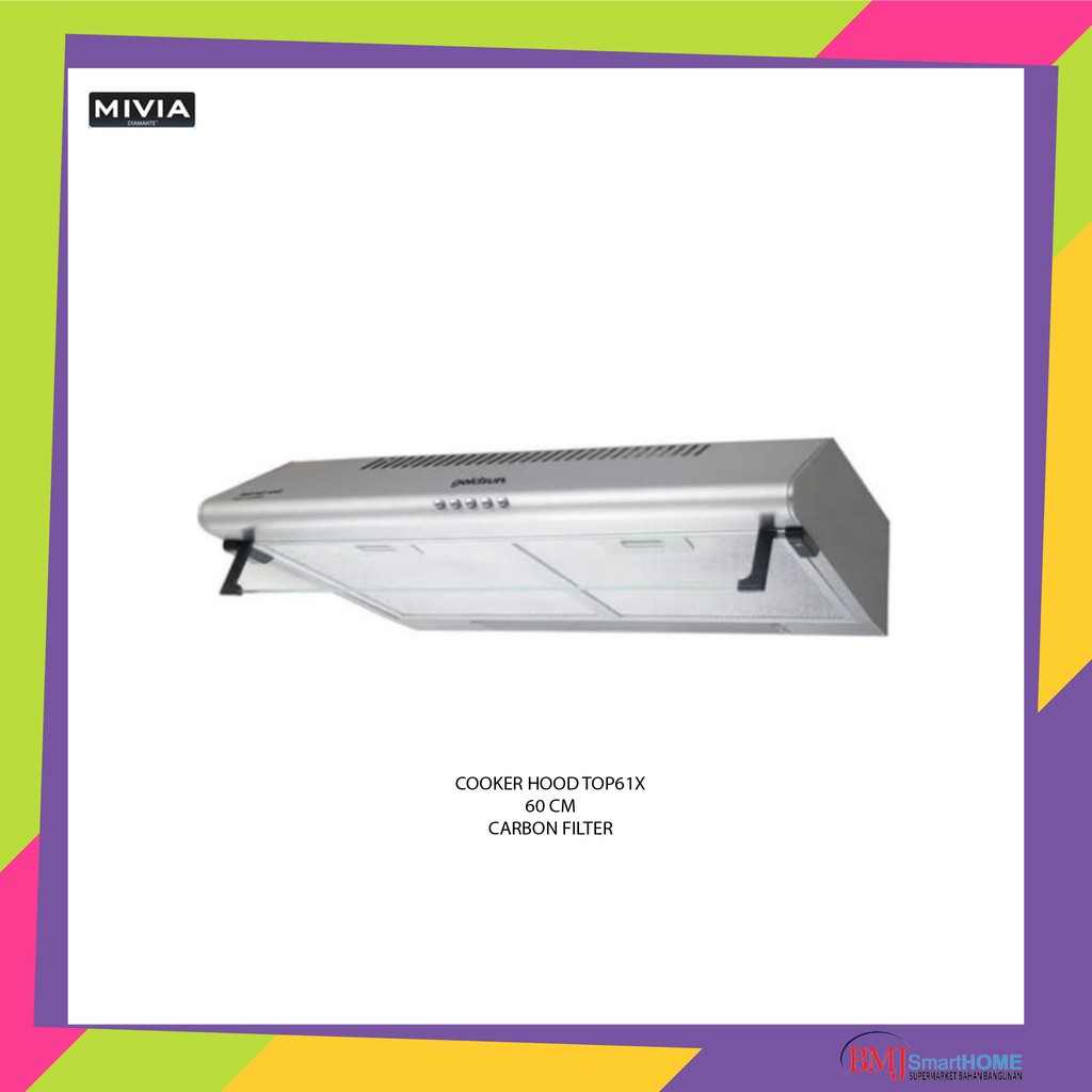 COOKER HOOD MIVIA PB 61 X STAINLESS STEEL