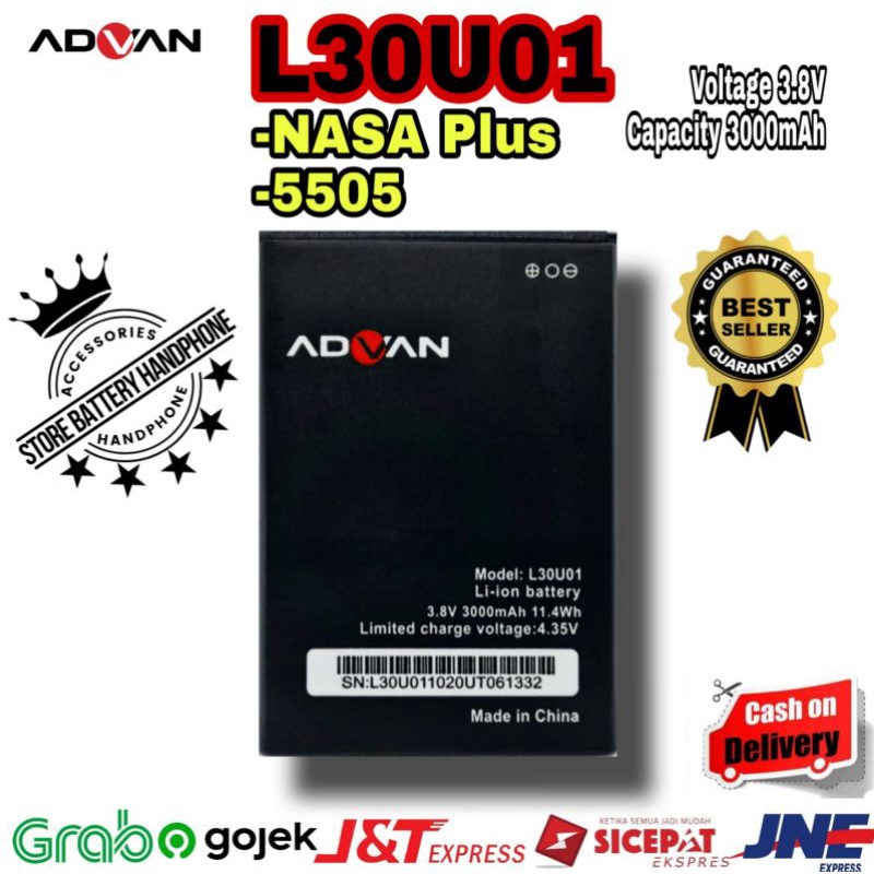 Battery Baterai Batrai Batre Advan L30U01 | NASA Plus