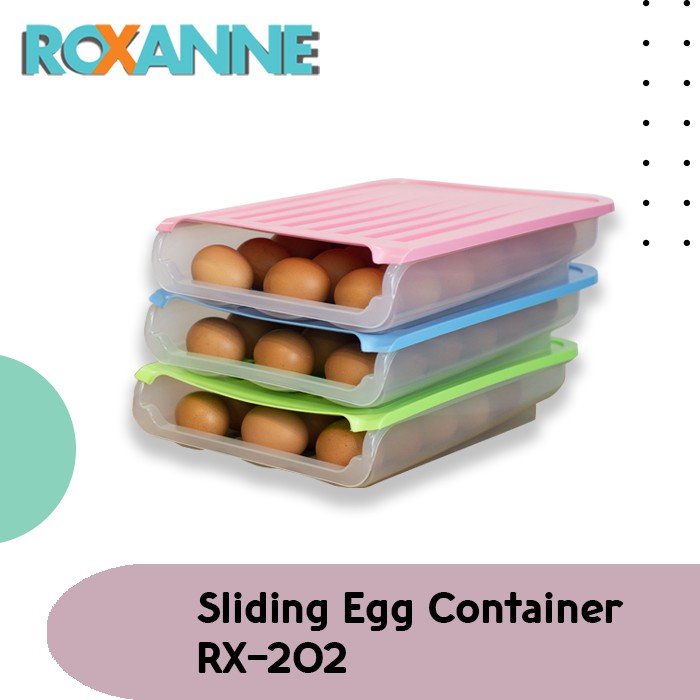 ROXANNE Sliding Egg Container RX-202