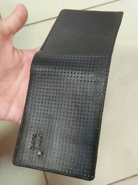 Dompet 3D kulit asli lipat pendek