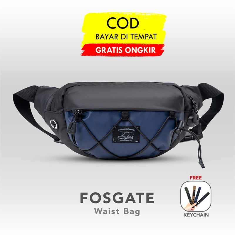 [BISA COD] Tas Selempang Anti Air / Fosgate Waistbag Waterproof / Tas Selempang Pria