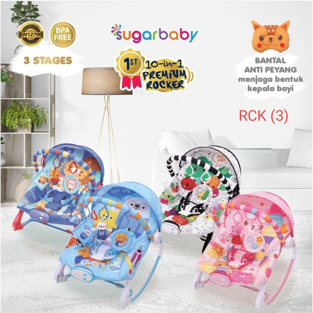 SUGARBABY BOUNCER 10 IN 1 PREMIIUM ROCKER