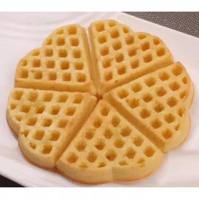 Cetakan Kue Wafel Silikon Heart Round Silicone Waffle