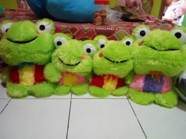 Boneka keropi bulu size:L