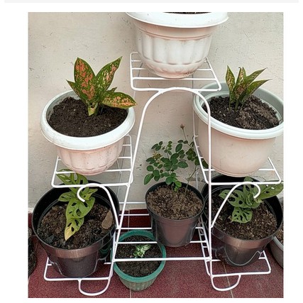 Cuci Gudang  6 Susun/Kerangka Standing Pot Susun 6 / Rak Besi Bunga Susun/ Rak Pot Bunga / Pot