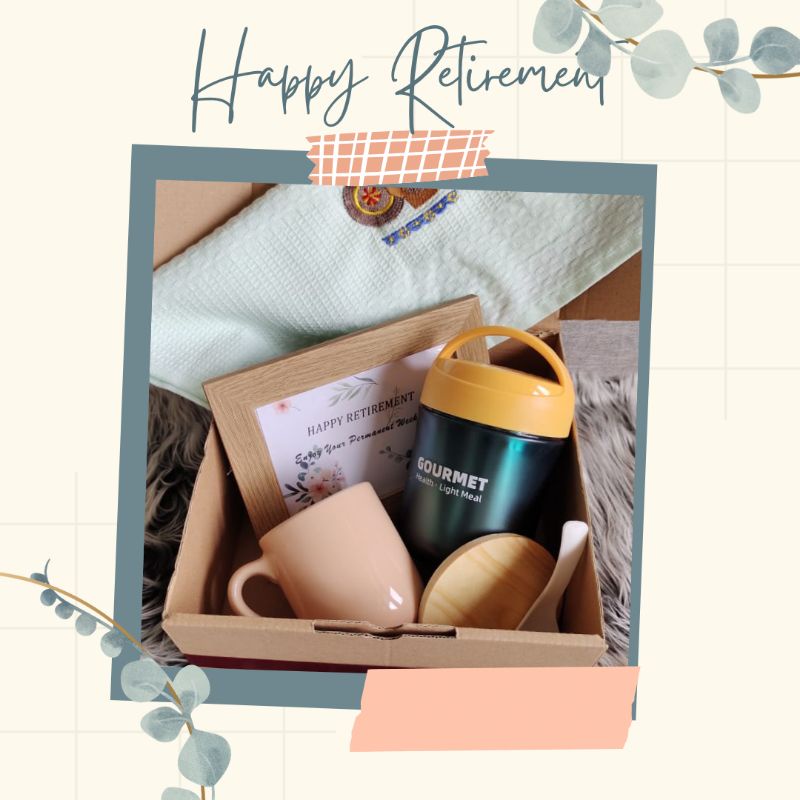 Hampers Retirement pensiun kado hadiah cowok cewek