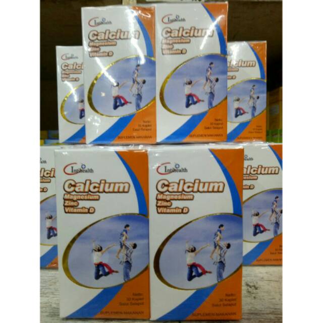 Suplemen Kalsium Magnesium Zinc untuk Kesehatan Tulang 1 Botol
