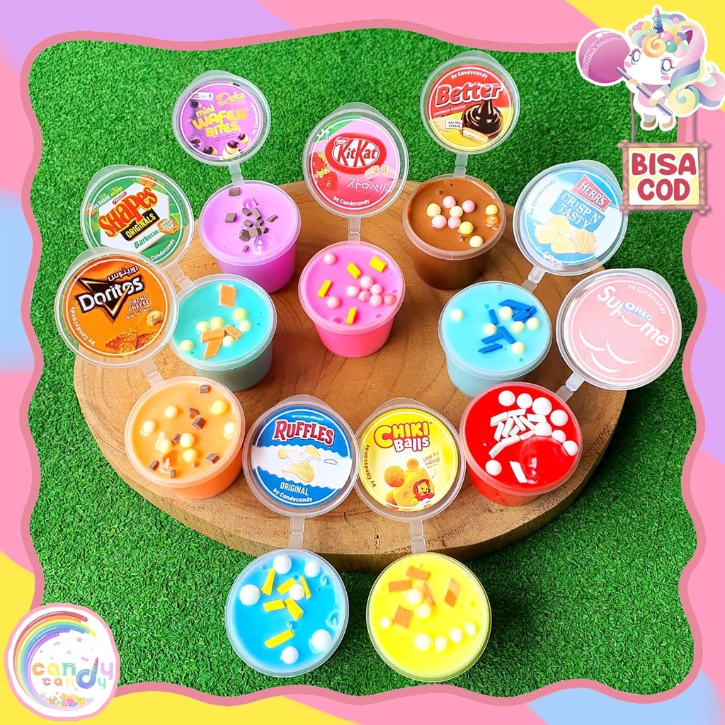 slime SNACK mini by candycandy.idn 25ml