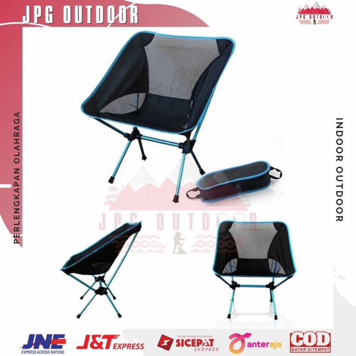 Kursi Lipat Outdoor Portable Mancing Camping Piknik Folding Chair Aluminium BEST SELLER