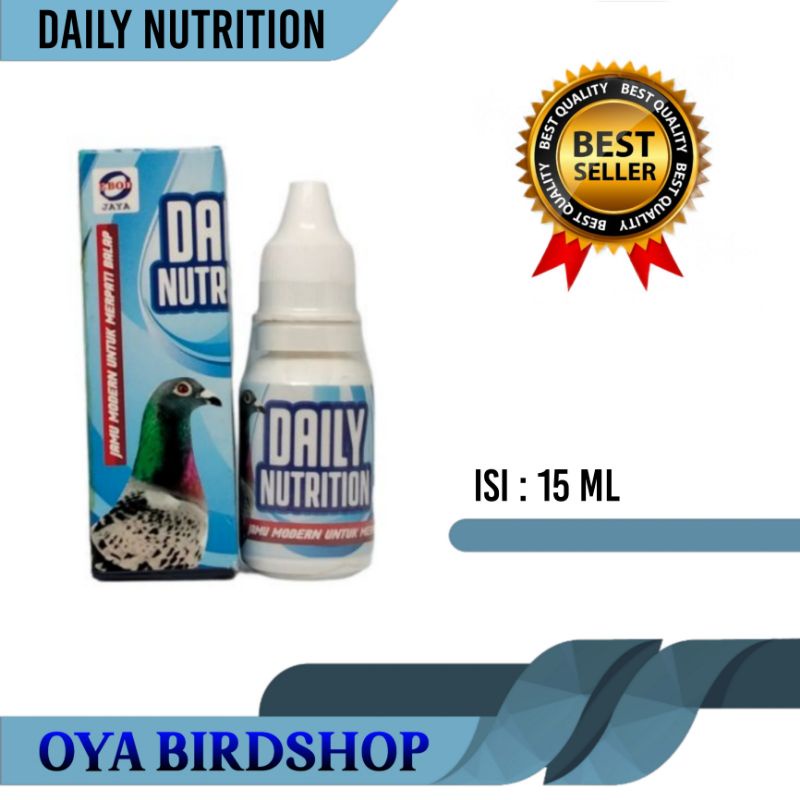 daily nutrition 15ml vitamin burung merpati jamu merpati balap
