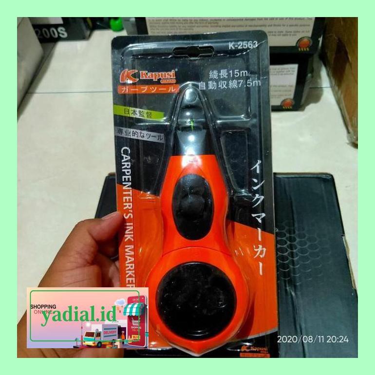 

Yadnsa0S Sipatan Tinta Benang Tukang Chalk Line 15M Lutidiast