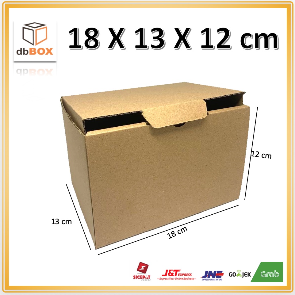 

Kardus Uk. 18x13x12 cm....Die Cut kotak Kue, snack -aksesoris-dll model box pizza