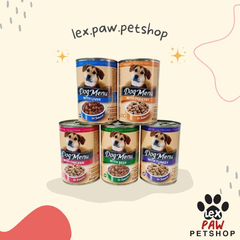 DOG WET FOOD DOG MENUE 415GRAM MURAH BERKUALITAS