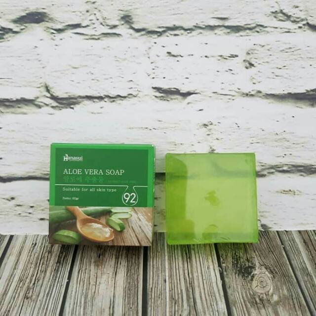 HANASUI ALOE VERA SOAP BPOM - SABUN LIDAH BUAYA / HANASUI ALOEVERA SOAP