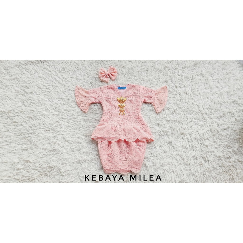 KEBAYA BROKAT/KEBAYA MILEA WARNA PEACH