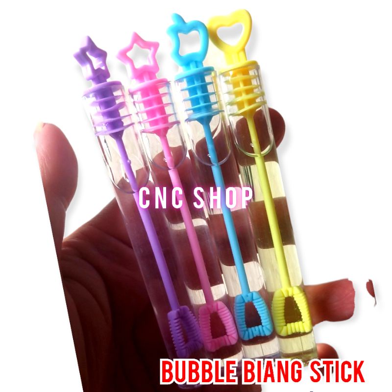 Mainan Bubble Stik Mini dapat 5pcs / Bubble Biang Gelembung Sabun Tiup Konsentrat Tinggi Souvenir Goodiebag Ultah Anak Murah