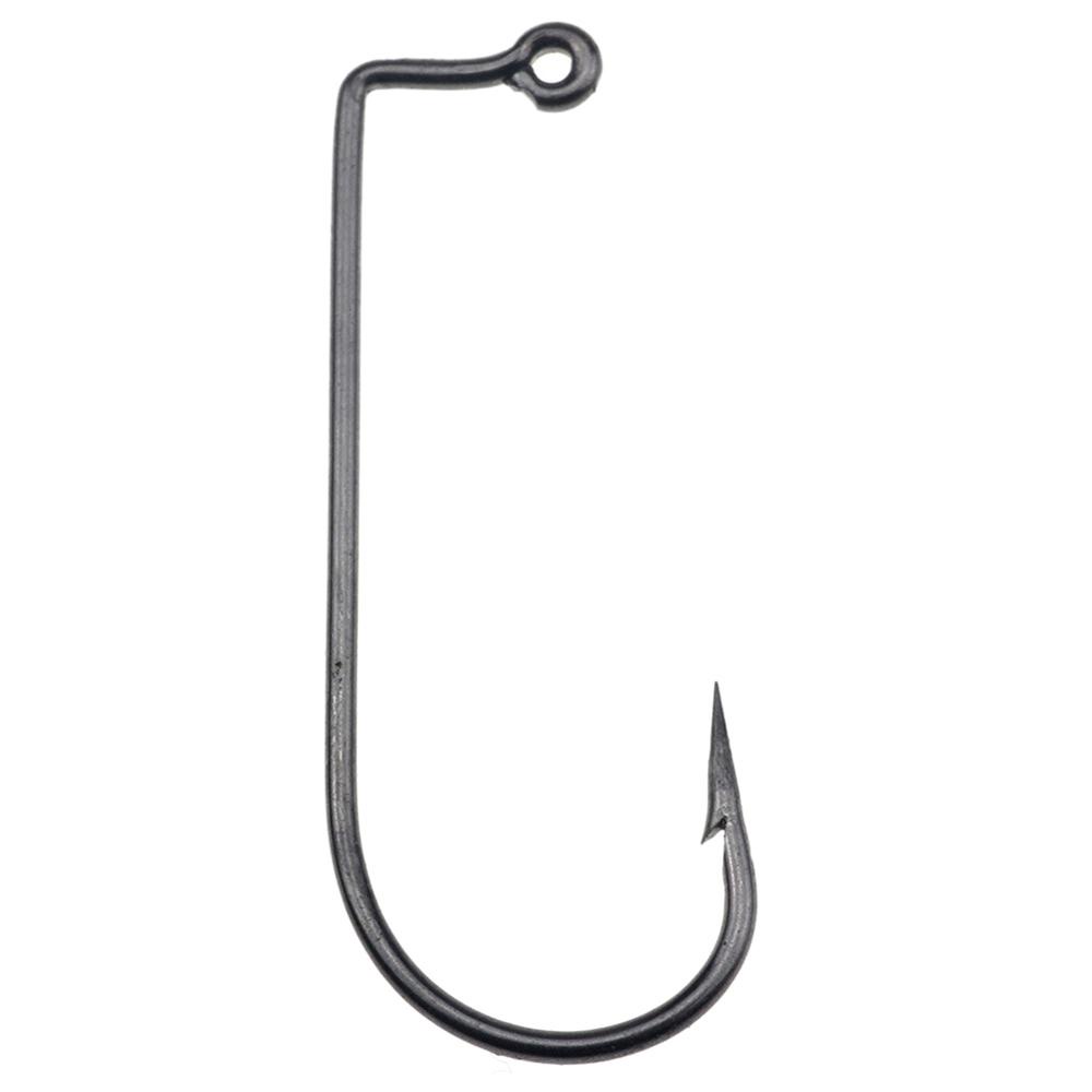 Nickolas1 Jig Kail Pancing Aberdeen Jig Memancing Aksesoris Shank Bengkok Baja Karbon Kawat Kuat Air Asin Pancing Fly Hooks