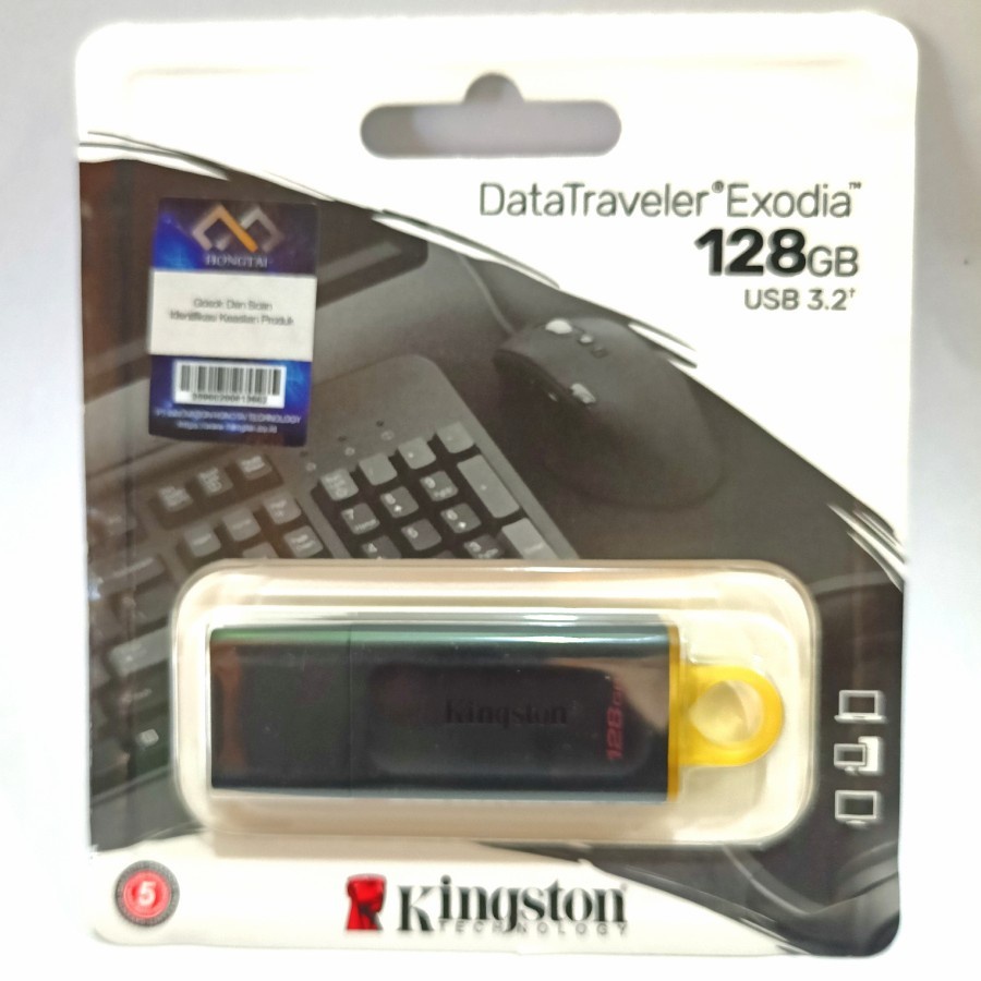 Flashdisk Kingston DTX 128GB USB 3.2 ORIGINAL GRANSI Resmi 5 Tahun