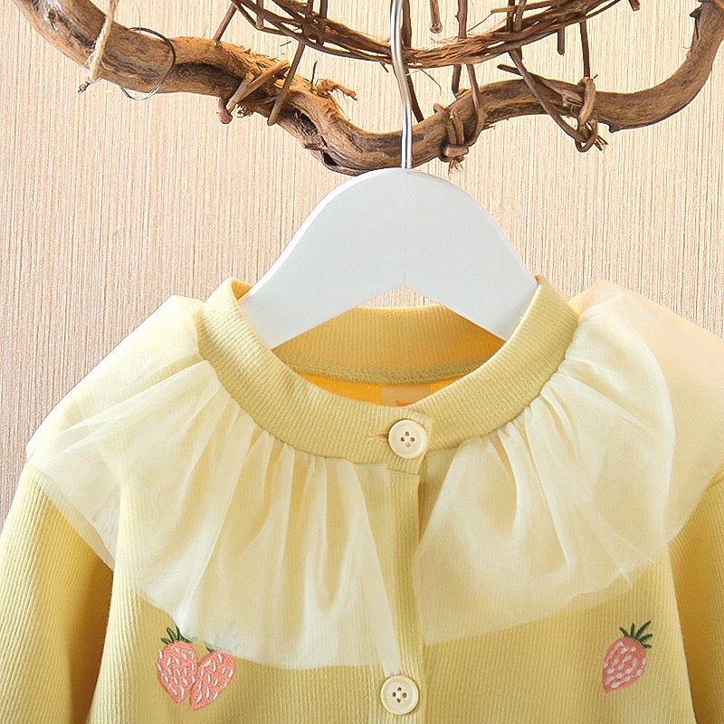 【Happy Baby】0-4Tahun Jaket Fashion Style Elegant Motif Buah - Buahan WT05