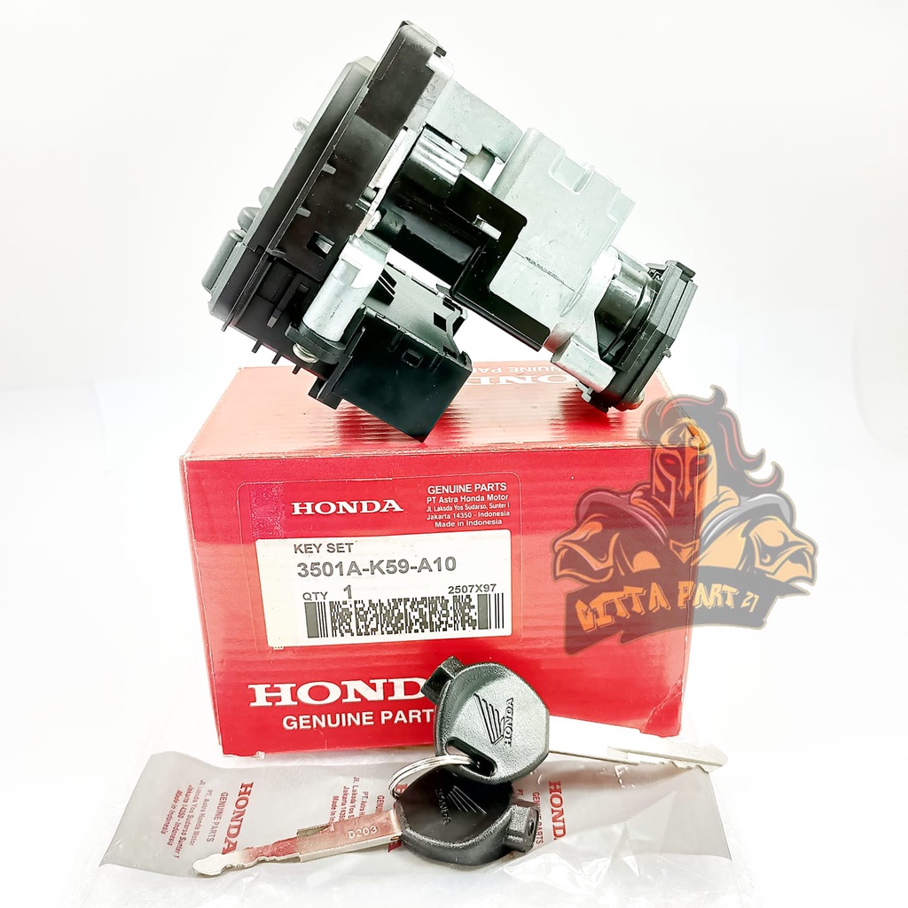 KUNCI KONTAK SET ASLI ORIGINAL HONDA AHM K60 / K59 VARIO 125 150 OLD LED 110 FI SCOOPY ESP STOP