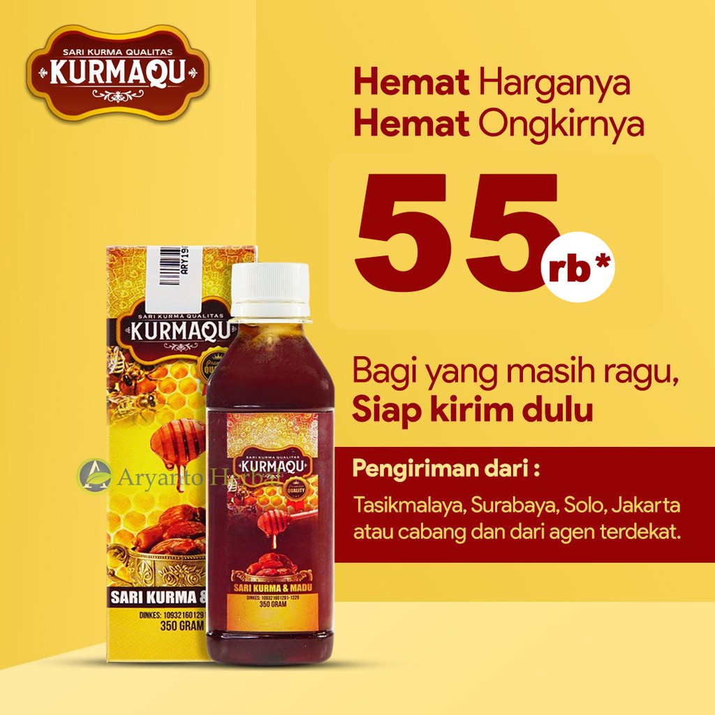 

Sari Kurma Alami KurmaQu Madu Flora Gula Buah Original Bukan Sari Kurma HPAI - Al Jazira - Sahara