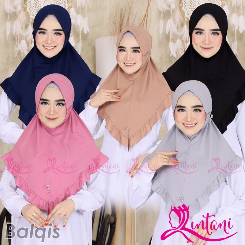 SALE CUCI GUDANG QINTANI | HIJAB INSTAN BALQIS TALI JERSEY