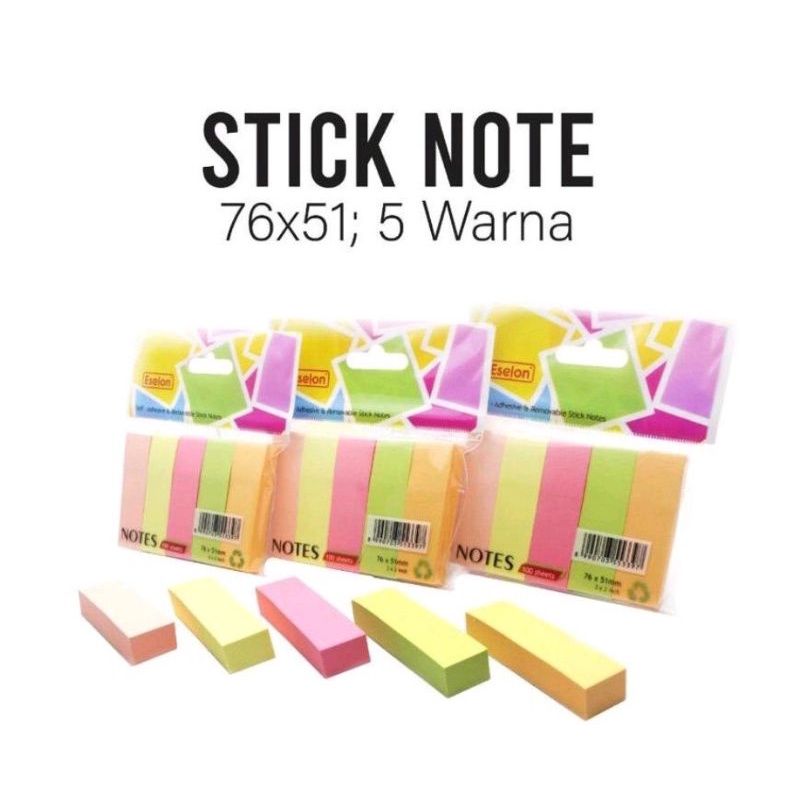 

ECER STICKY NOTES ESELON / STICKY NOTES POLOS 76x51 MM