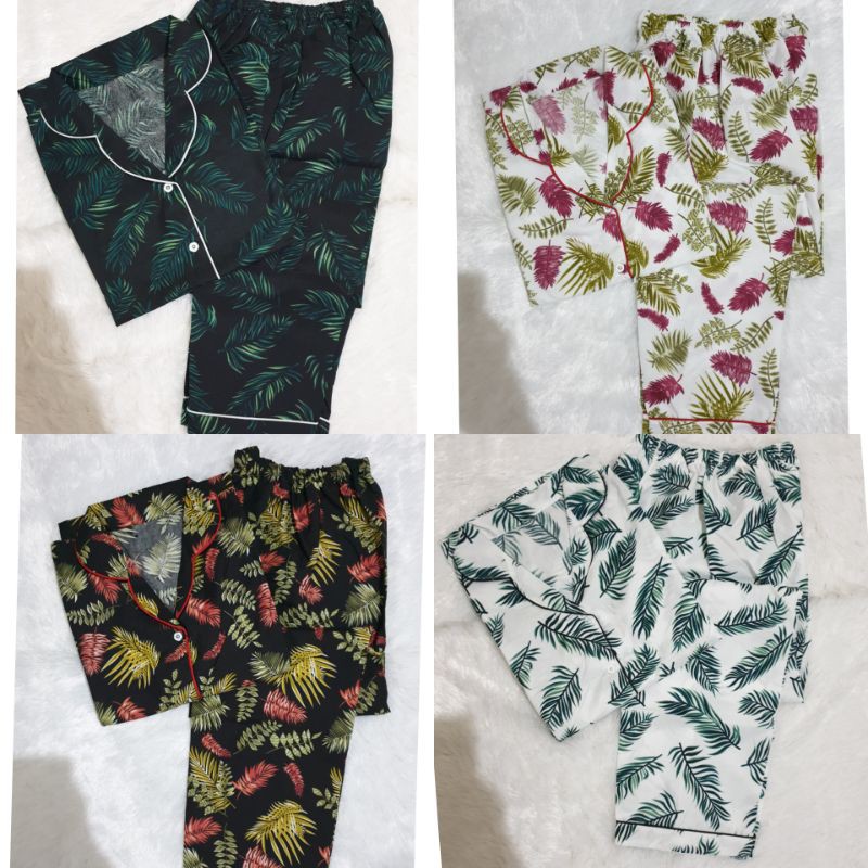 Baju Tidur Piyama Wanita Cewek Pajamas Katun Motif PP