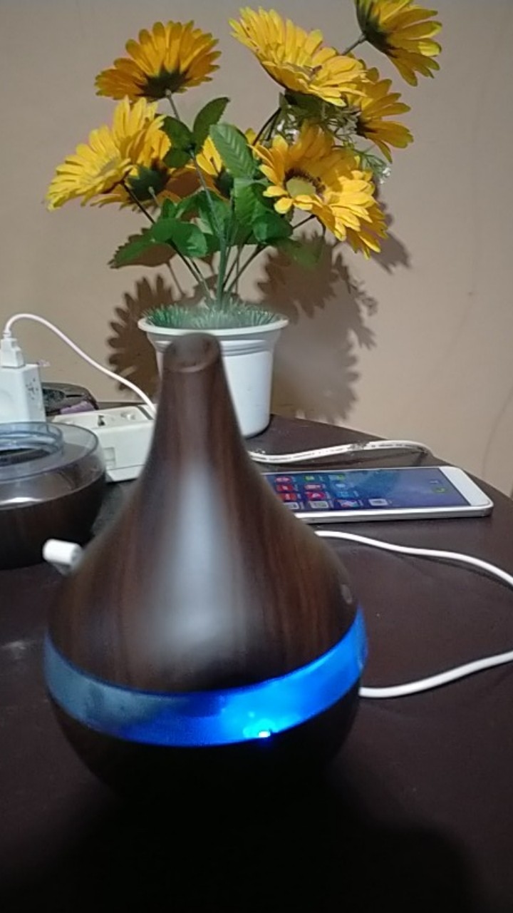 [promo] Taffware Air Humidifier Diffuser Aromaterapi Wood Grain 300ml - Humidifier Ultrasonic