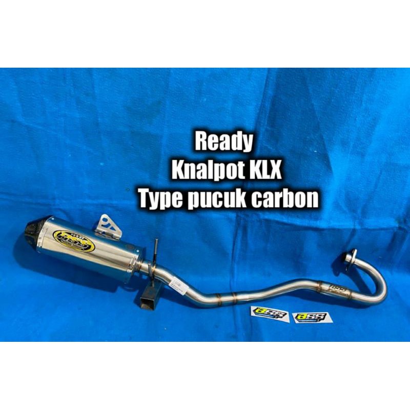 knalpot BSS EXHAUST SIDOARJO KLX TYPE stdrt pucuk karbon free lasernama